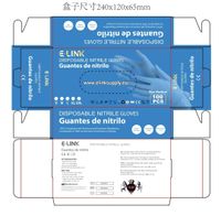 Markings on E-Link Nitrile Gloves